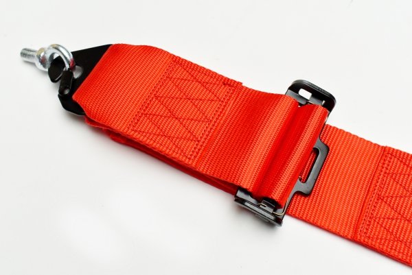 画像6: Z.S.S. ZSS 4点式 レーシングハーネス シートベルト レッド 赤 カムロック式 3インチ ハーネス 汎用品 (6)