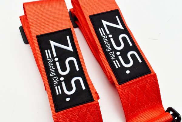 画像5: Z.S.S. ZSS 4点式 レーシングハーネス シートベルト レッド 赤 カムロック式 3インチ ハーネス 汎用品 (5)