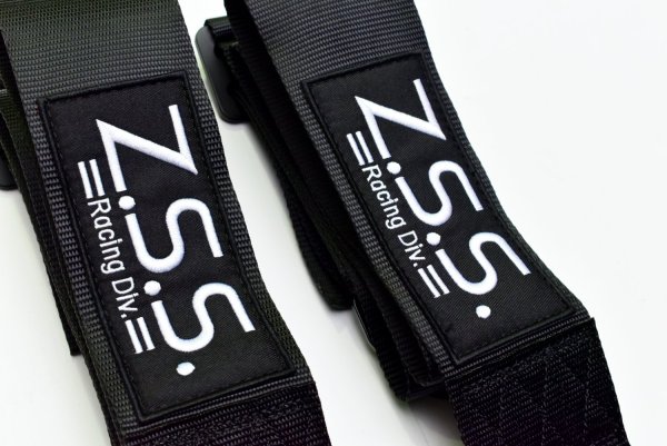 画像6: Z.S.S. 5点式 シートベルト レーシングハーネス カムロック ブラック (6)