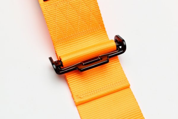 画像3: Z.S.S. ZSS 4点式 レーシングハーネス シートベルト ネオンオレンジ 橙色 カムロック式 3インチ ハーネス 汎用品 (3)