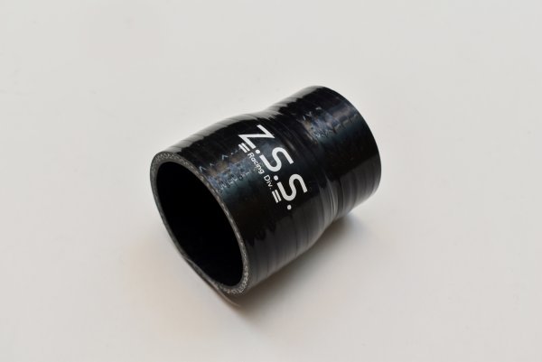 画像1: Z.S.S. シリコン ラジエターホース Φ50→Φ60 72mm 汎用 異径 変換 ストレートホース ブラック (1)