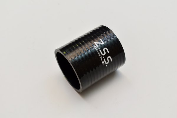 画像1: Z.S.S. シリコン ラジエターホース Φ60 72mm 汎用 ストレートホース ブラック (1)