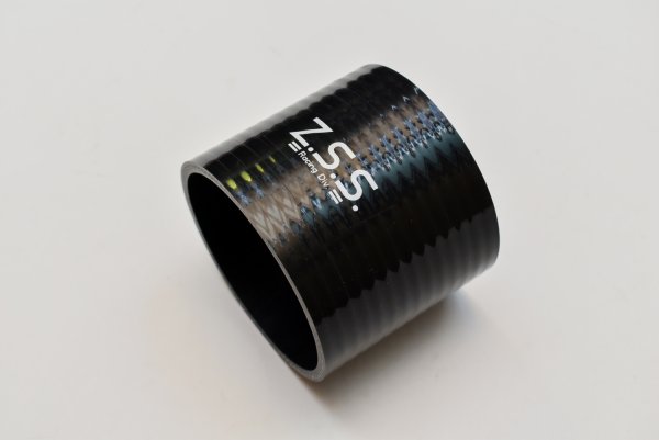 画像1: Z.S.S. シリコン ラジエターホース Φ80 72mm 汎用 ストレートホース ブラック (1)