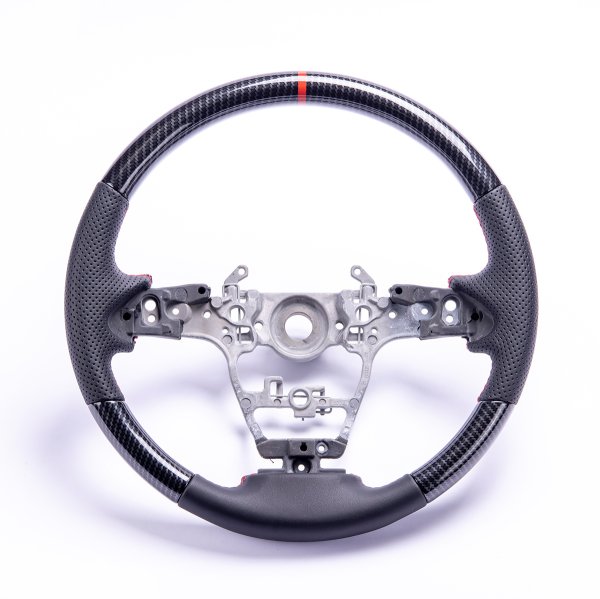画像2: スポーツステアリング カーボン調 純正互換 GRヤリス (2)